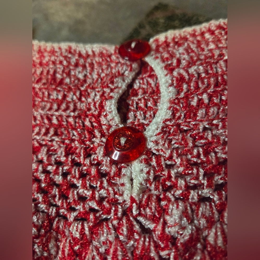 Charming Red and White Kids Casual Dress - Picture 5 of 8